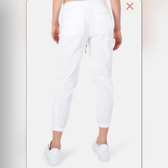 NWOT James Perse Crinkled Poplin Pant in White. Size 1 - Picture 3 of 9